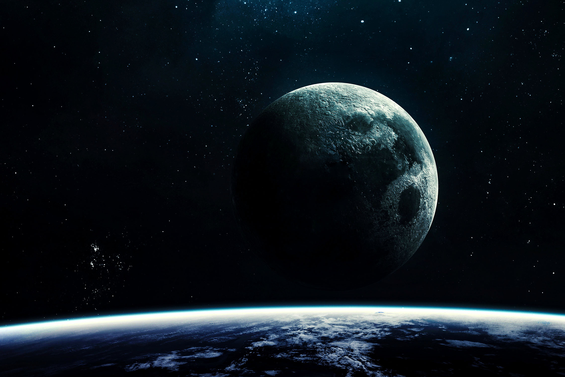 Moon surface background
